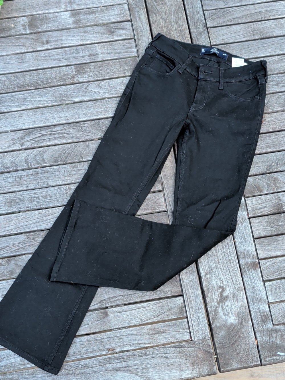 Hollister Black Straight-Leg Pants